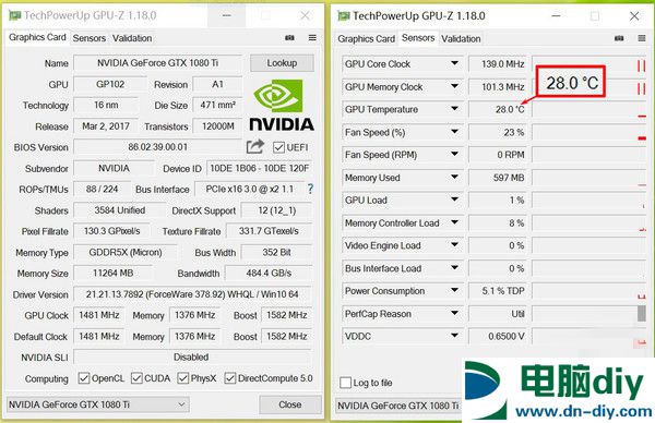 GTX1080Ti超频会怎么样 GTX1080Ti上水冷散热器效果测试