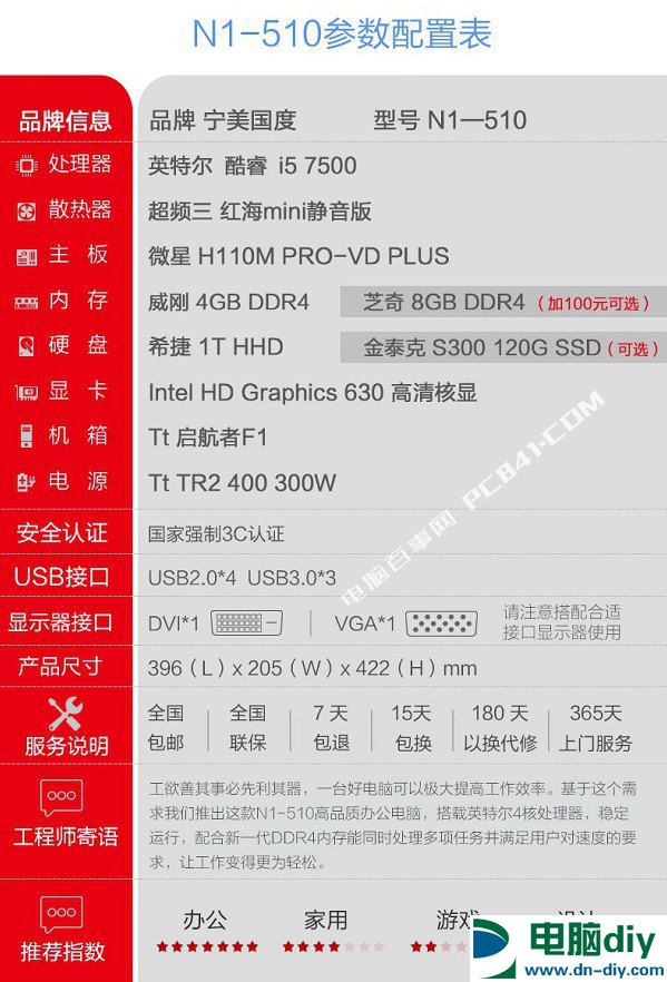 经济实用学生款 4款2500左右网购DIY电脑主机配置推荐